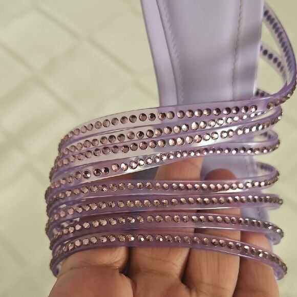 Zara Women's Purple Strappy Heels - Picture 9 of 16